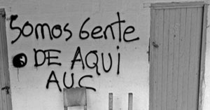 AUC graffiti in San Carlos (Photo: Jesus Abad Colorado)